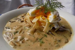 Grzyby ze śmietaną