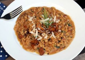 Risotto z pierznika jadalnego/z kurek/